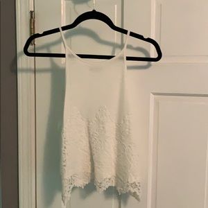 lace cropped tank